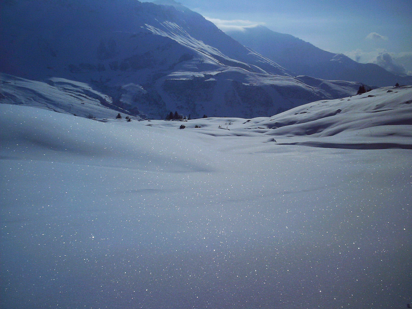 la montagne en maurienne l'hiver